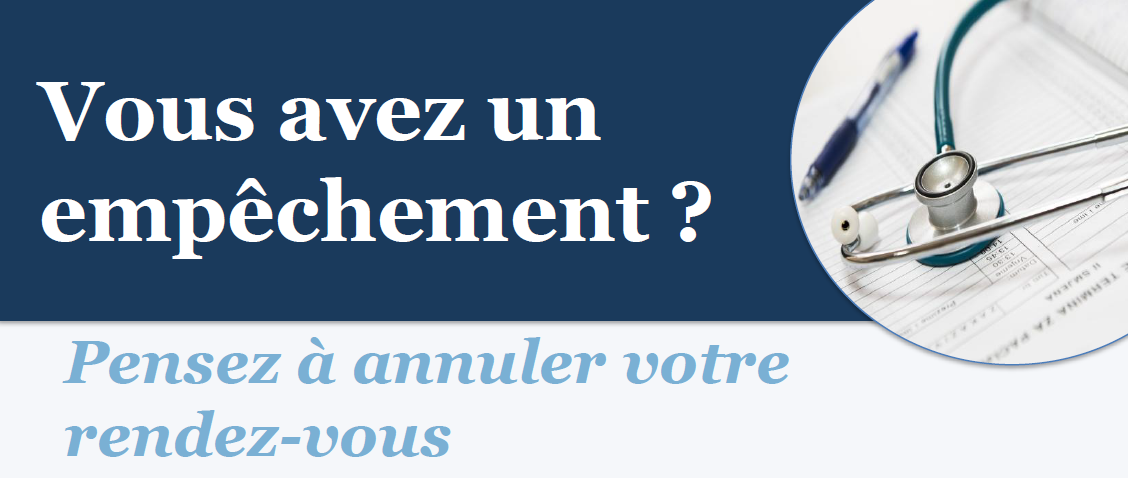 Annulation de rendez vous