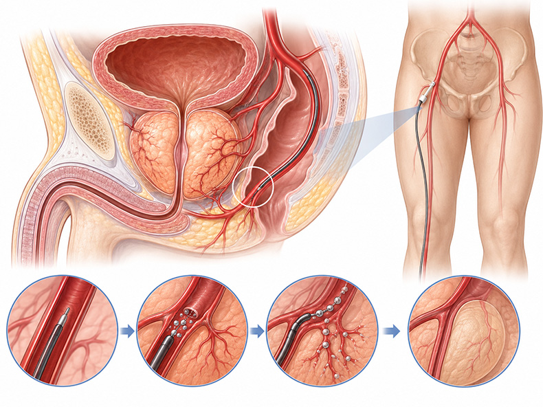 Embolisation prostate
