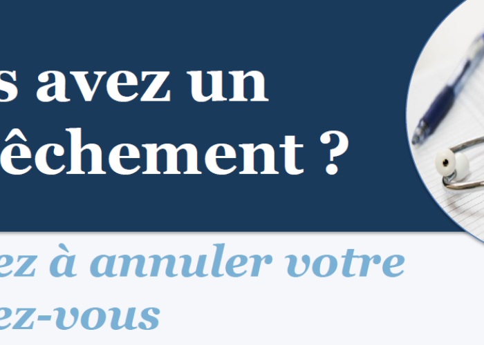 Annulation de rendez vous